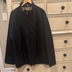 Burberry Classic Stand Collar Black Lightweight Jacket